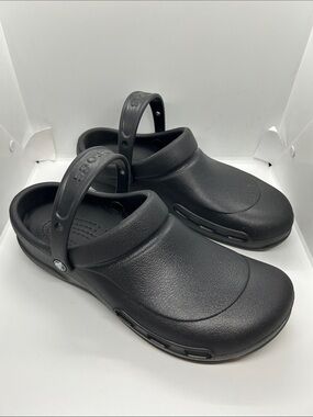 Crocs Men's Size 13 Bistro Clogs Slip Resistant Work Shoes Slip-on Black